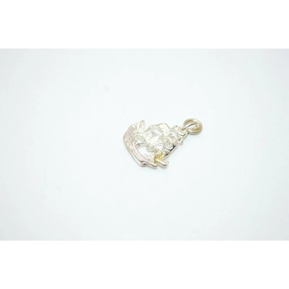 Sterling Silver .925 Tall Ship Vintage Pendant - Picture 2 of 4